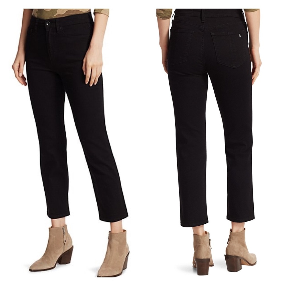 NEW rag & bone Nina High Waist Ankle Cigarette Jeans